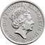 UK 2 Pounds (20th Anniversary of the Silver Britannia) 2 POUNDS ELIZABETH II D G REG F D coin obverse