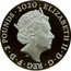 UK 2 Pounds Bond, James Bond 2020 Proof ELIZABETH II D G REG F D 2 POUNDS 2020 coin obverse