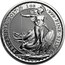 UK 2 Pounds (Britannia, Radial Sunburst Reverse) 1 OZ 999 FINE SILVER BRITANNIA NATHAN coin reverse