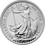 UK 2 Pounds (Britannia sunburst finish) KM# 1347 'BRITANNIA'2016' 1OZ '999'FINE'SILVER' NATHAN coin reverse