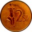 Slovakia 2 Sk Trial Strike 2002  2SK Z coin reverse