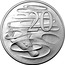 Australia 20 Cents Effigies Over Time 2019 Effigies Over Time Sets only KM# 82.2 20 coin reverse