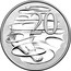 Australia 20 Cents (Queen Elizabeth II 90th Birthday) KM# 82.1 20 SD coin reverse
