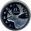 Canada 25 Cents (Caribou) KM# 493a CANADA 2007 25 CENTS H coin reverse