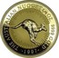 Australia 25 Dollars Kangaroo jumping 1997 UNC KM# 340 THE AUSTRALIAN NUGGET 1/4 OZ. 9999 GOLD 1997 coin reverse