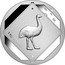 Australia 30 Dollars Road Sign Emu 2015 1 KG .999 SILVER coin reverse