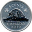 Canada 5 Cents Beaver 2010 5 CENTS CANADA 2010 K G coin reverse