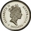 Australia 5 Dollars Koala 1989 Proof KM# 122 ELIZABETH II AUSTRALIA 5 DOLLARS coin obverse