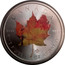 Canada 5 Dollars Maple leaf Four Seasons 2014 BU 9999 9999 CANADA FINE SILVER 1 OZ ARGENT PUR coin reverse