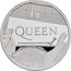 UK 5 Pounds Music Legends - Queen 2020 Proof QUEEN coin reverse