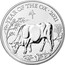 UK 5 Pounds Year of The Ox 2021 BU YEAR OF THE OX 2021 牛 HB coin reverse