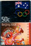 Australia 50 Cents Olympic Games Beijing 2008 Coin & Stamp Boxed Set 50C BEIJING 2008 AUSTRALIA coin reverse