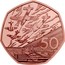UK 50 Pence D-Day Anniversary (Piedfort) 2019 Proof 50 PENCE JM coin reverse