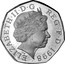 UK 50 Pence European Union 1998 Proof KM# P28 ELIZABETH II D G REG F D 1998 IRB coin obverse
