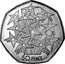 UK 50 Pence European Union 1998 Proof KM# P28 1973 EU 1998 50 PENCE JWM coin reverse