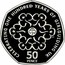 UK 50 Pence Girl Guides. Piedfort 2010 KM# P99 CELEBRATING ONE HUNDRED YEARS OF GIRLGUIDING UK 50 PENCE coin reverse