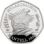 UK 50 Pence Hylaeosaurus 2020 HYLAEOSAURUS MANTELL 1833 coin reverse