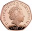 UK 50 Pence Megalosaurus 2020 ELIZABETH II D G REG F D 50 PENCE 2020 coin obverse