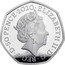 UK 50 Pence Peter Rabbit Colored 2020 ELIZABETH II D G REG F D 50 PENCE 2020 coin obverse
