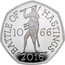 UK 50 Pence The Battle of Hastings Piedfort 2019 Proof BATTLE OF HASTINGS 10 66 JB 2016 coin reverse