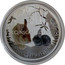Australia 8 Dollars Year of the Rabbit - Colored 2011 P YEAR OF THE RABBIT P coin reverse