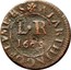 UK Farthing Lyme Regis Town 1669  L R 1669 A FARTHING OF LYME RS coin obverse