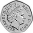 UK Fifty Pence 100th Anniversary of the Birth of Christopher Ironside. Piedfort 2013 British Royal Mint Proof ELIZABETH II D G REG F D 2013 coin obverse