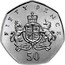UK Fifty Pence 100th Anniversary of the Birth of Christopher Ironside. Piedfort 2013 British Royal Mint Proof FIFTY PENCE 50 coin reverse