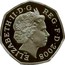 UK Fifty Pence Sitting Libertine Britannia 2008 KM# 991c ELIZABETH II D G REG F D 2008 coin obverse