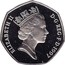 UK Fifty Pence Small type (Piedfort) 1997 Proof ELIZABETH II D∙G∙REG∙F∙D∙1997 RDM coin obverse