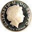 UK Five Pounds Countdown to London 2012. Piedfort 2009 Proof ELIZABETH II D G REG F D IRB FIVE POUNDS coin obverse