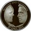 UK Five Pounds Royal Wedding. Piedfort 2011 Proof WILLIAM AND CATHERINE 29 APRIL 2011 coin reverse