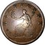 Canada Half penny Genuine British 1815 NS-26A1 HALFPENNY coin reverse