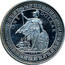 UK One Dollar 50th anniversary of Indian Independence 1997 UNC ONE DOLLAR 1997 coin obverse