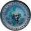 UK One Dollar 50th anniversary of Indian Independence 1997 UNC INDIAN INDEPENDENCE 1947 1997 coin reverse
