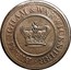 UK One Penny Birmingham and Warwickshire 1812  BIRMINGHAM & WARWICKSHIRE coin obverse