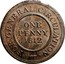 UK One Penny Birmingham and Warwickshire 1812  ONE PENNY 1812 FOR GENERAL CIRCULATION coin reverse
