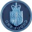 UK One Pound Crowned Royal Shield 2013 Proof ONE POUND coin reverse