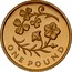 UK One Pound Floral emblems of Northern Ireland 2014 Proof ONE POUND coin reverse