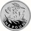 UK One Pound Floral emblems of Scotland. Piedfort 2013 Proof ONE POUND coin reverse