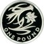 UK One Pound Wales Floral (Piedfort) 2013 Proof ONE POUND coin reverse