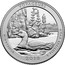 USA Quarter Dollar (Voyageurs National Park Minnesota) VOYAGEURS MINNESOTA 2018 E PLURIBUS UNUM PLM JFM coin reverse
