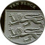 UK Ten Pence Royal Shield (Piedfort) 2008 TEN PENCE coin reverse