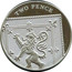 UK Two Pence Royal Shield of Arms. Piedfort 2008 TWO PENCE coin reverse