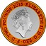 UK Two Pounds (Magna Carta (Clark Effigy)) KM# 1343a ELIZABETH∙II∙DEI∙GRA∙REG∙FID∙DEF ∙TWO POUNDS∙2015 IRB coin obverse