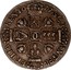 UK 1/2 Merk Charles II 1677 KM# 112 SCO ANG FR ET HIB REX 1677 coin reverse