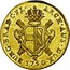 Belgium 1/2 Souverain D'or Maria Theresia 1750 (l) R KM# 14 ARCH AUS DUX BURG BRAB C FL 1750 coin reverse