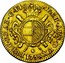 Belgium 1/2 Souverain D'or Maria Theresia 1756 (h) R KM# 17 ARCH AUS DUX BURG BRAB C FL coin reverse