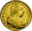 Belgium 1/2 Souverain D'or 1775 (b) KM# 26 Trade Coinage MAR TH D G R JMP.G HUNG BOH R coin obverse