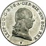 Belgium 1/4 Kronenthaler 1792 B KM# 40 Standart Coinage LEOP II D G R I S A GER HIE HVN BOH REX coin obverse